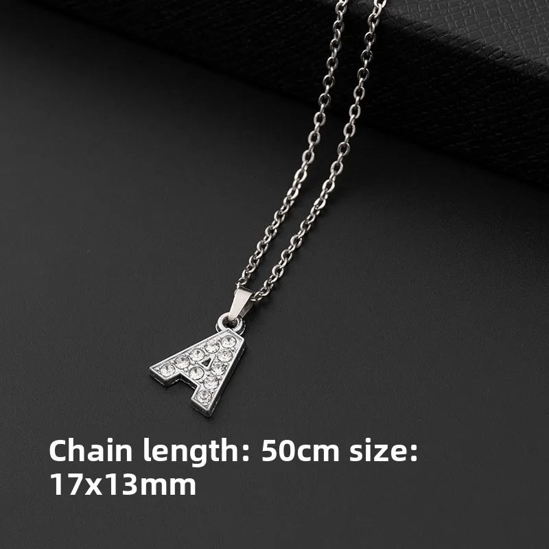 26-Letter Necklace Pendant Alphabet Jewelry Necklace Fashion Decorative Necklace