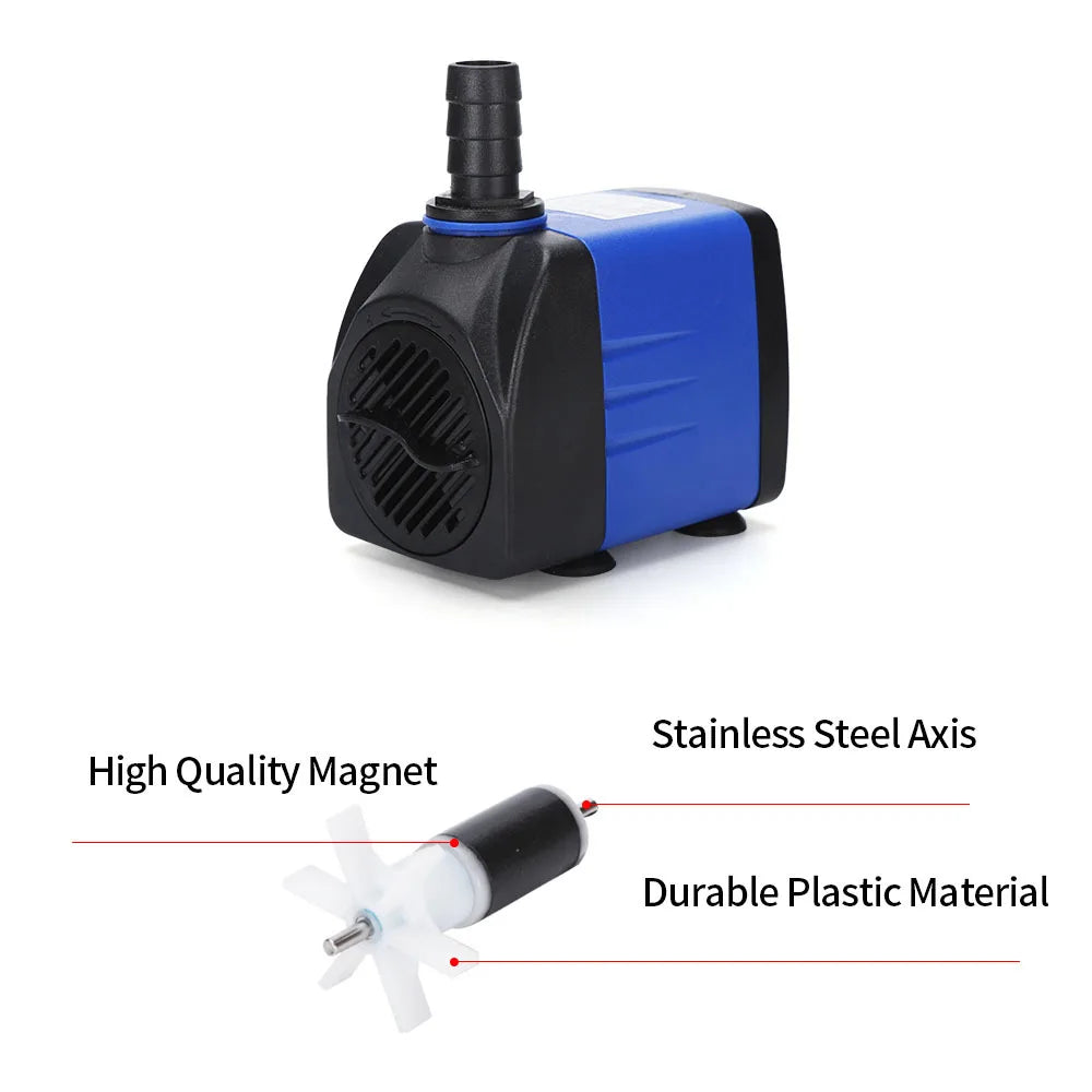 Multifunctional Submersible Pump Silent Small Water Pump Suitable  Aquariums Fish Tanks Rockeries Filtration Cycles Water Pumps