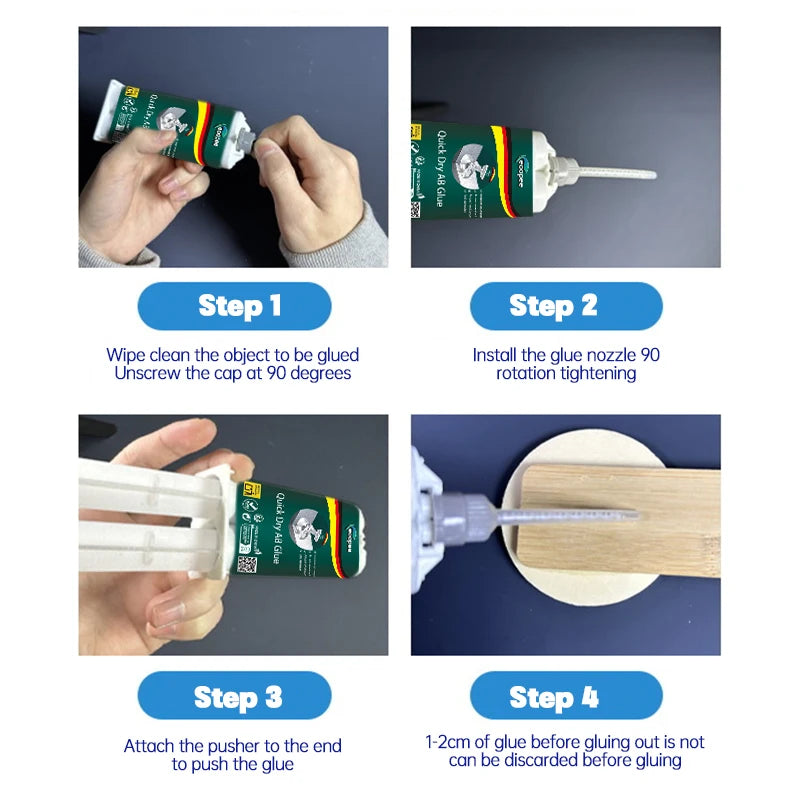 Epoxy resin AB Glue Strong bonding Transparent adhesive High viscosity waterproof Repair metal, ceramics, electronic components