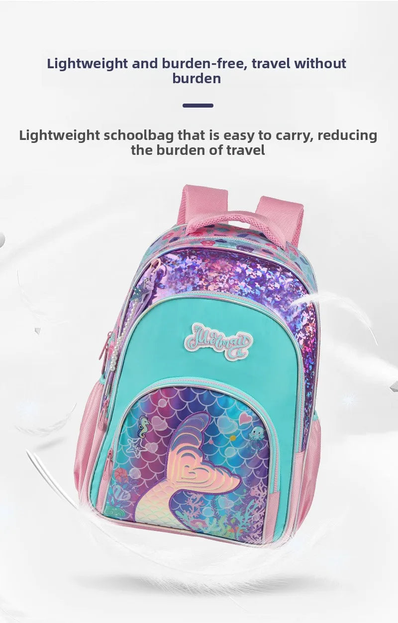 Kids School Backpacks for Girls School Bag Set with Lunch Bag Pencil case Elementary Students Backpack Cute Book Bag