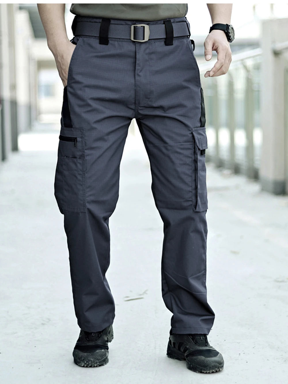 Men'S Tactical Pants, Durable Multi-Pocket Cargo Pants for Outdoor Construction Work, Hiking And Trekking, Casual Tactical Pants