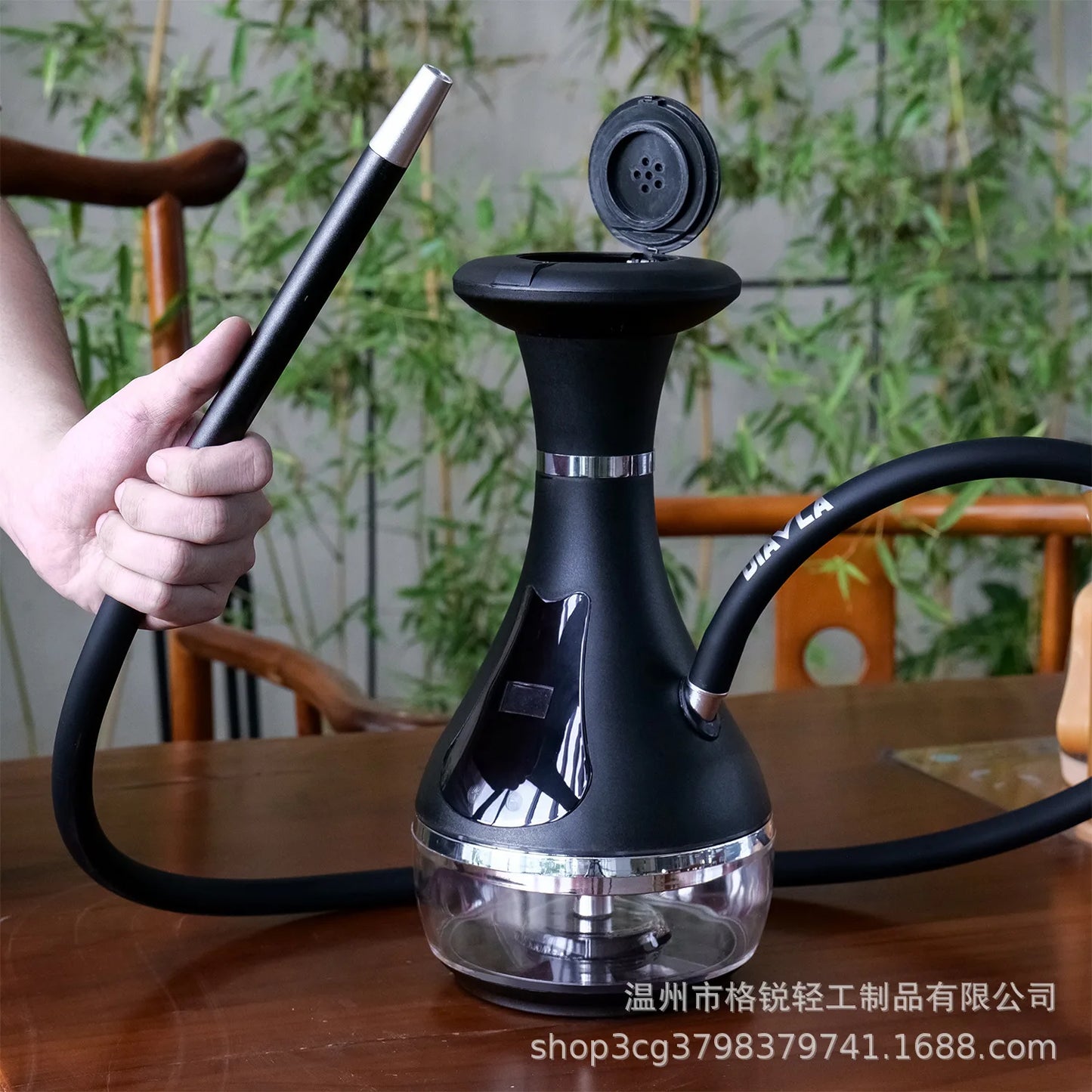 Smart Electric Hookah Shisha Set Portable Travel Electronic Hookah High Quality Shisha with LED Display