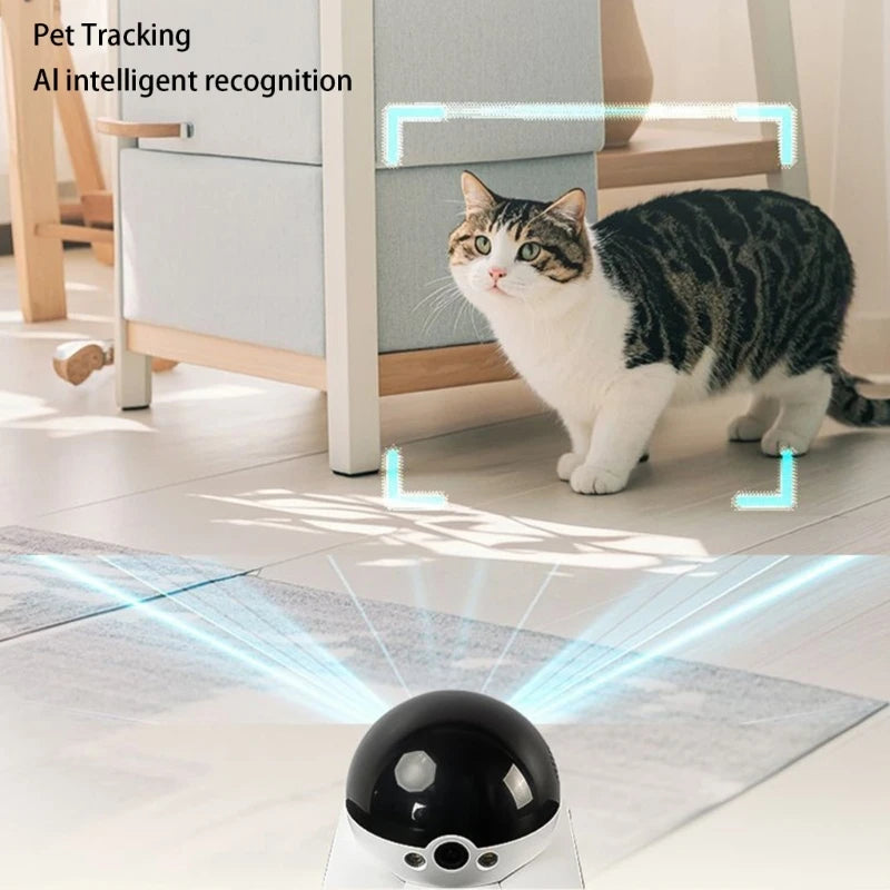 Treaded Wheel Pet Camera 1080P Real Time App Controlled For Pet Dogs Cats