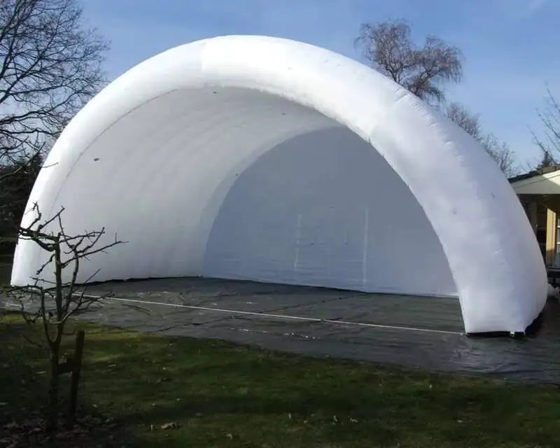Giant Red Tent While Iatable Stage Cover Shelter Air Roof For Outdoor Activities And Promotion Display