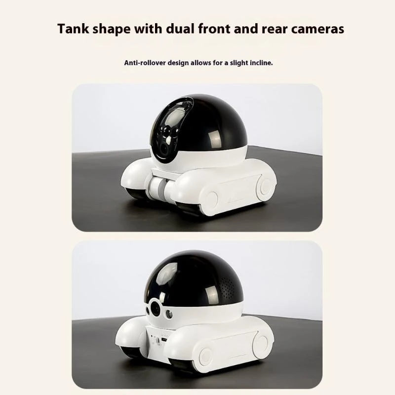 Treaded Wheel Pet Camera 1080P Real Time App Controlled For Pet Dogs Cats