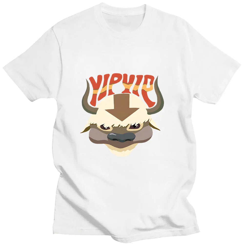 YIP APPA Game T Shirt Anime Print Cartoon O-neck Tee-shirt Short Sleeve Retro Harajuku Tshirt Camiseta Hombre Comic Cute Tops