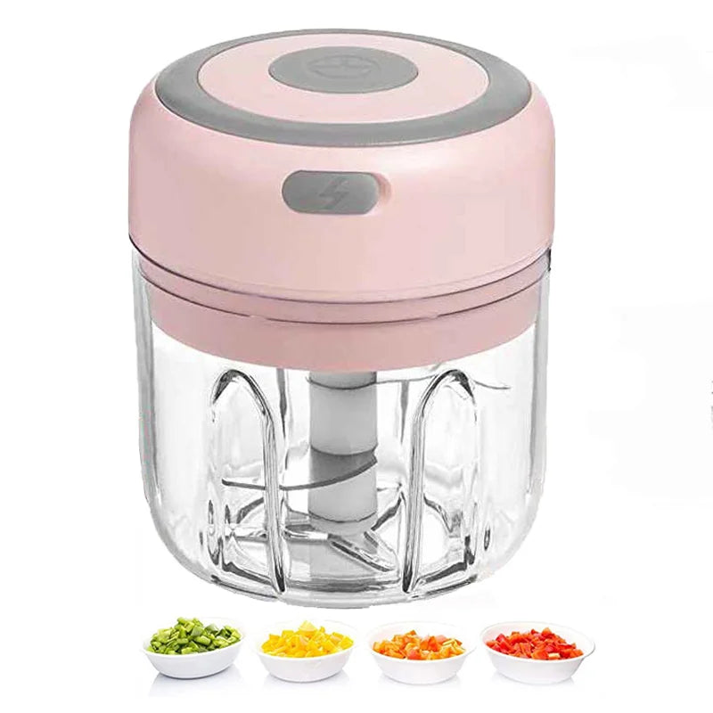 Automatic Electric Garlic Crusher Speedy Blender Usb Portable 250Ml Garlic Chopper Mini Cordless Food Chopper For Home Use