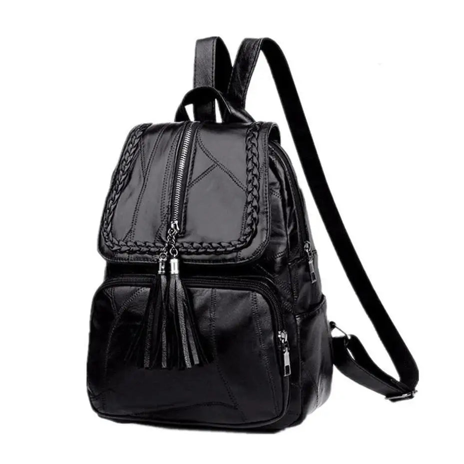 Women's Designer Backpack Casual Shoulder Bags For Women High Quality Leather Backpacks Female School Bags For Teenage Girls Sac