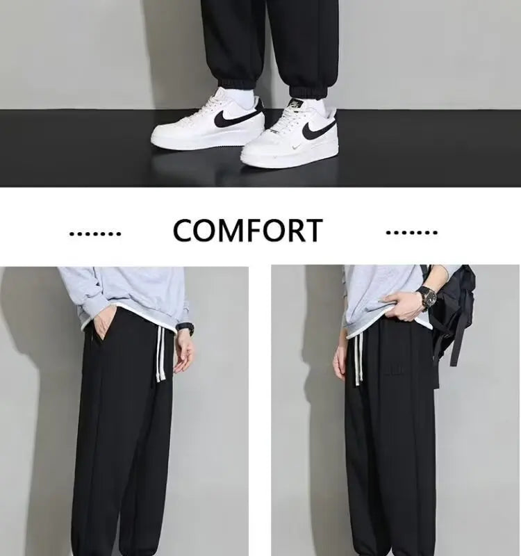 Men's Trousers Casual Trousers Loose Popular Sports Pants Versatile Casual Pants for Boys