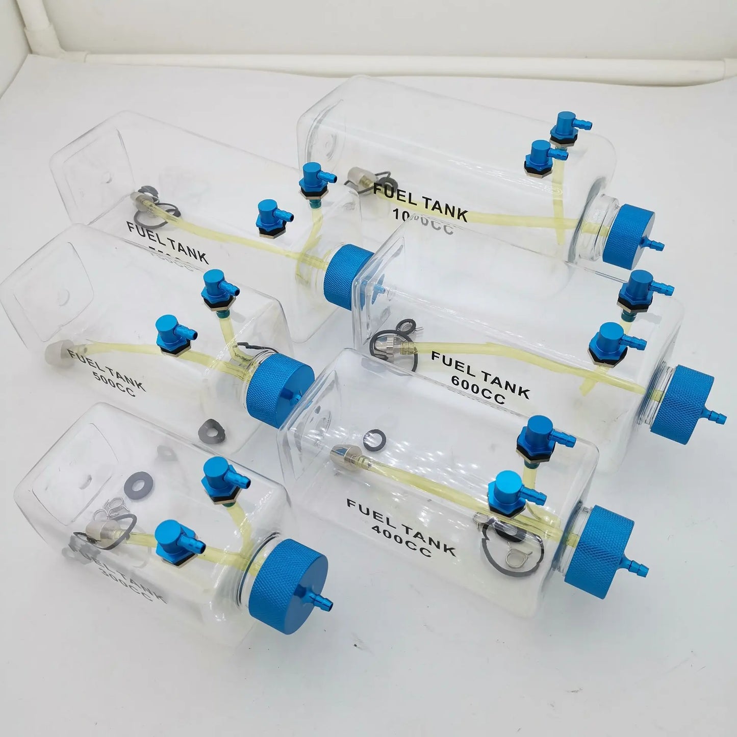 RC Plane Fuel Tank Transparent Plastic 300ML 400ML 500ML 750ML 1000ML 1600ML For Gas oil turbine jet or gasoline Airplane Model