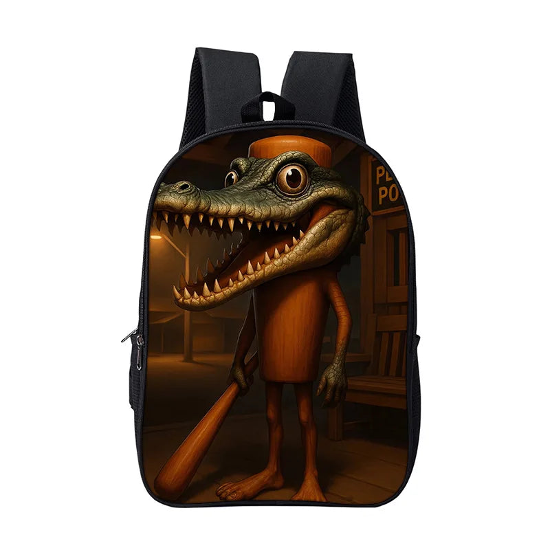 Cartoon Anime Game School Bag for Boy Girls Durable and Softback for Books Bag Italian Brainrot Children Backpack