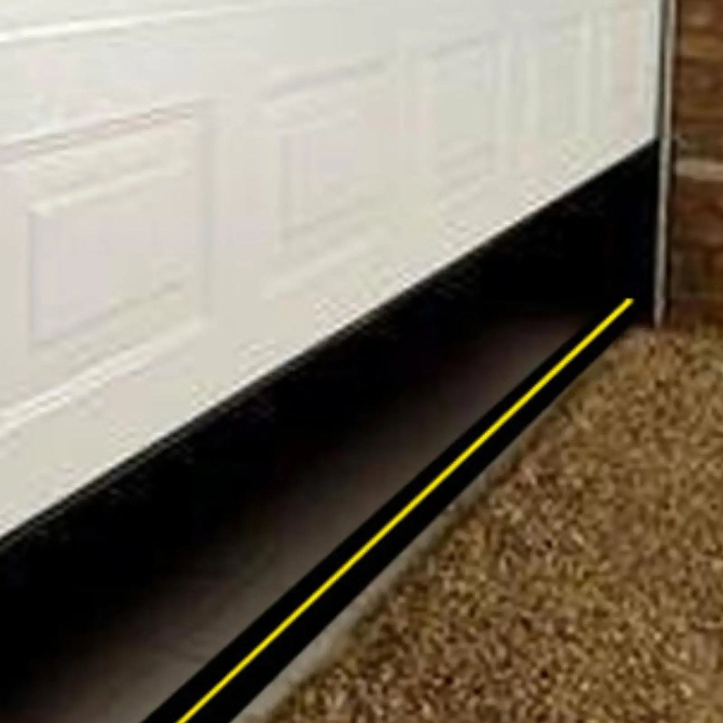 Garage Door Bottom Threshold Seal Strip Waterproof Weatherstrip Windproof Easy Cut Weatherproof Lightweight Weather Stripping