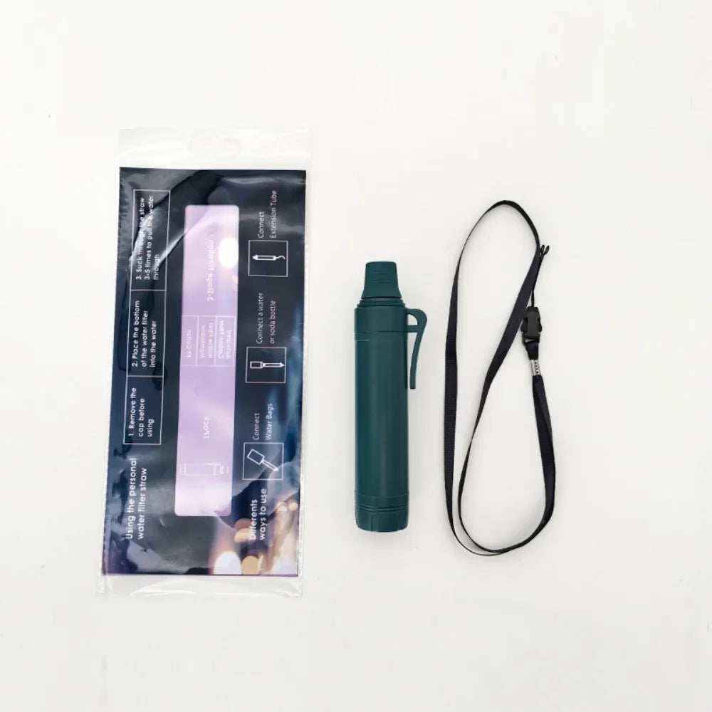 Mini Mini Water Filter Straw Purifier Direct Drinking Purification Water Filter Survival Straw Drinking Water Filtering Straw