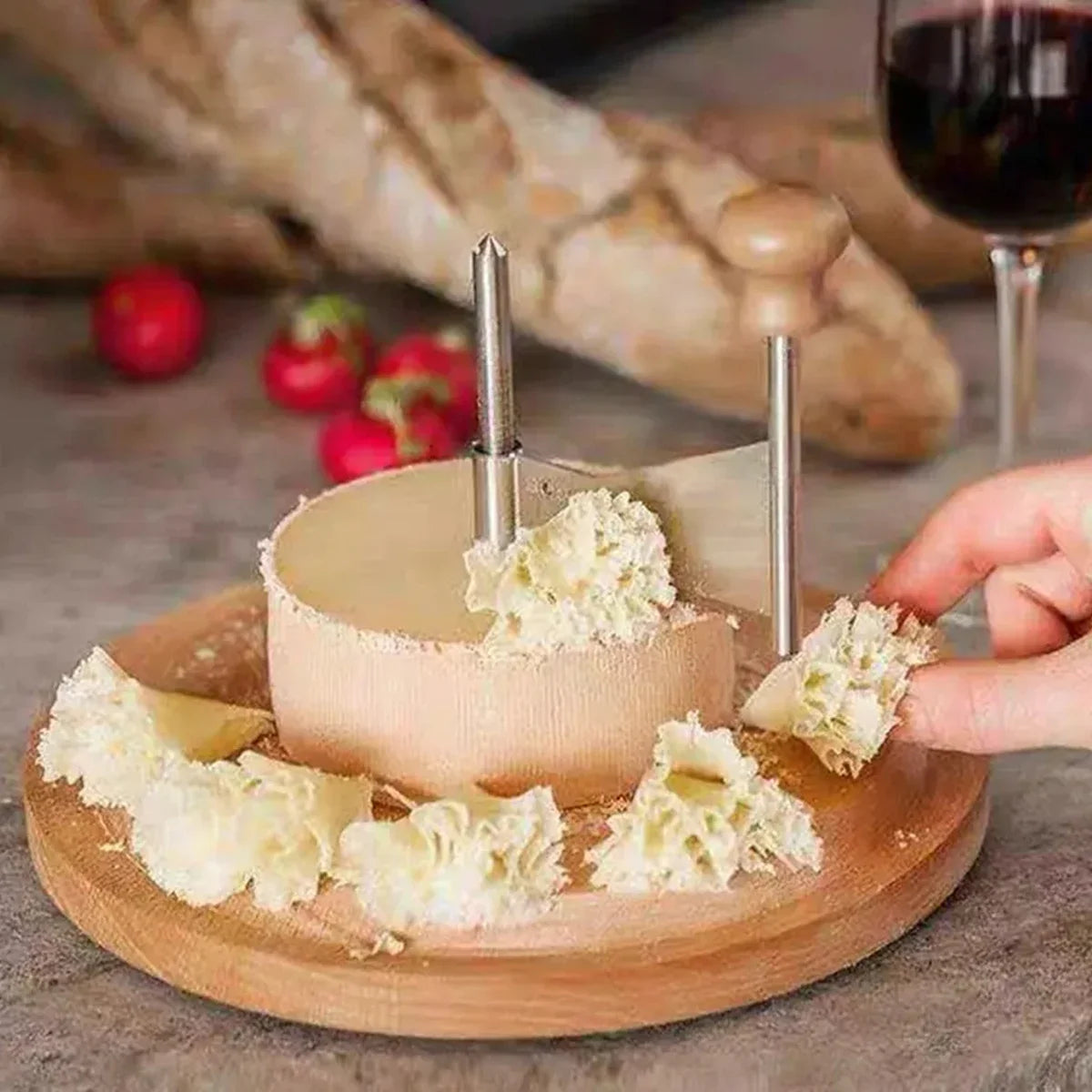 Cheese Cheese Cutting Wooden Rotary Shaver Manual Kitchen Baking Chocolate Chip Scraper Flower Cutter Cheese Shredder