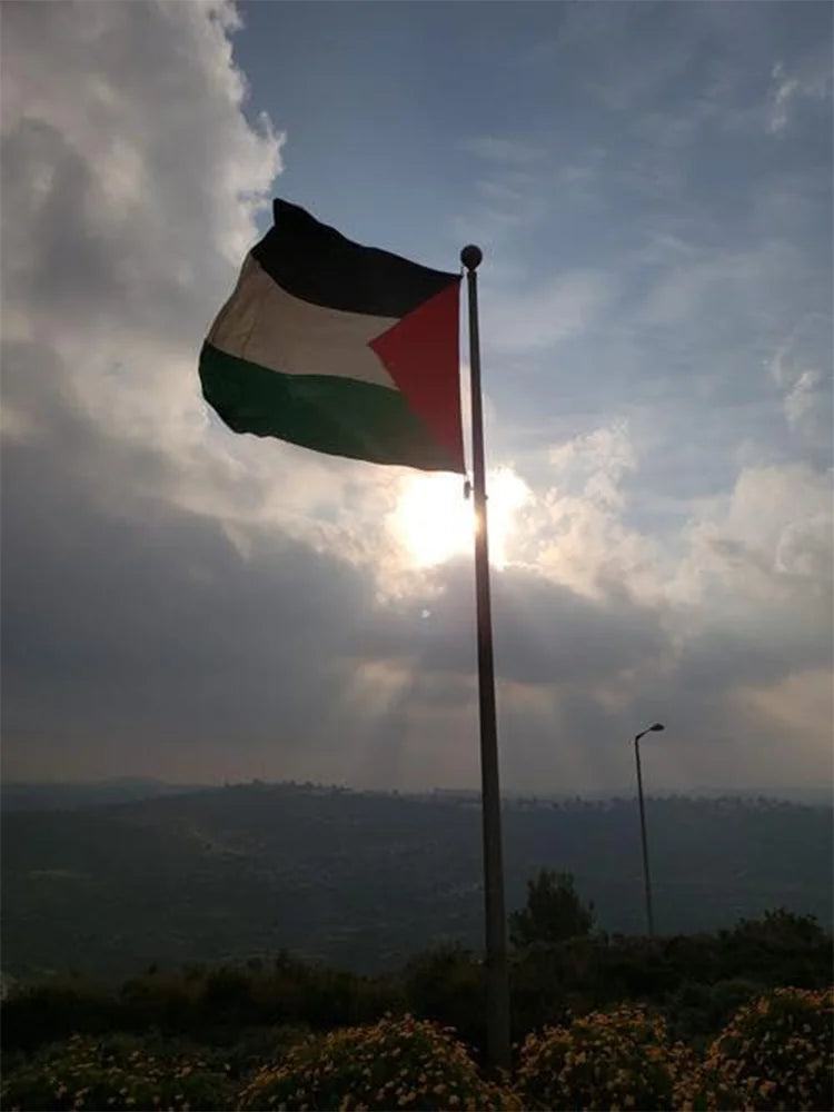Palestine Flag hanging High Quality Polyester Gaza Palestinian banner