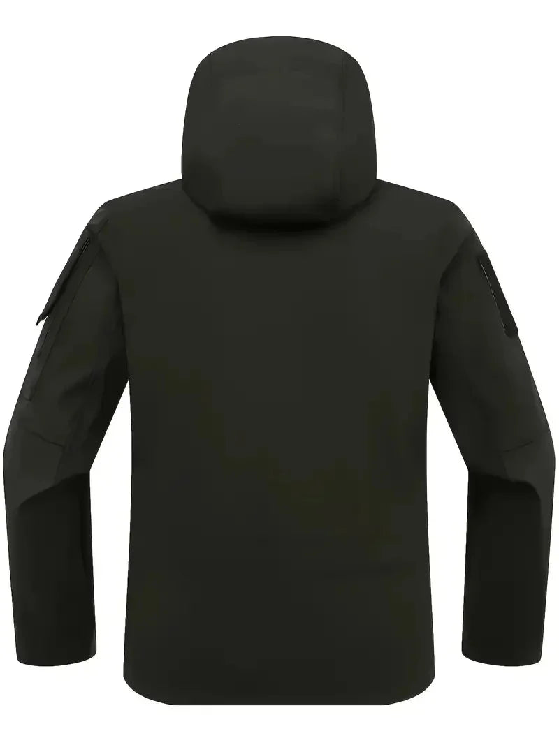 New Autumn WinterTactical Jackets Men Military Soft Shell Waterproof Windproof Hooded Jacket Outdoor Functional Multi-pockets