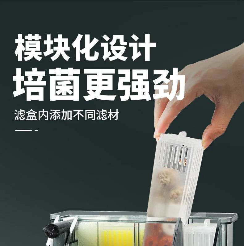 Powerful Aquarium External Filter Wall Mounted Fish Tank Filter Barrel Efficient Water Purification And Circulation System