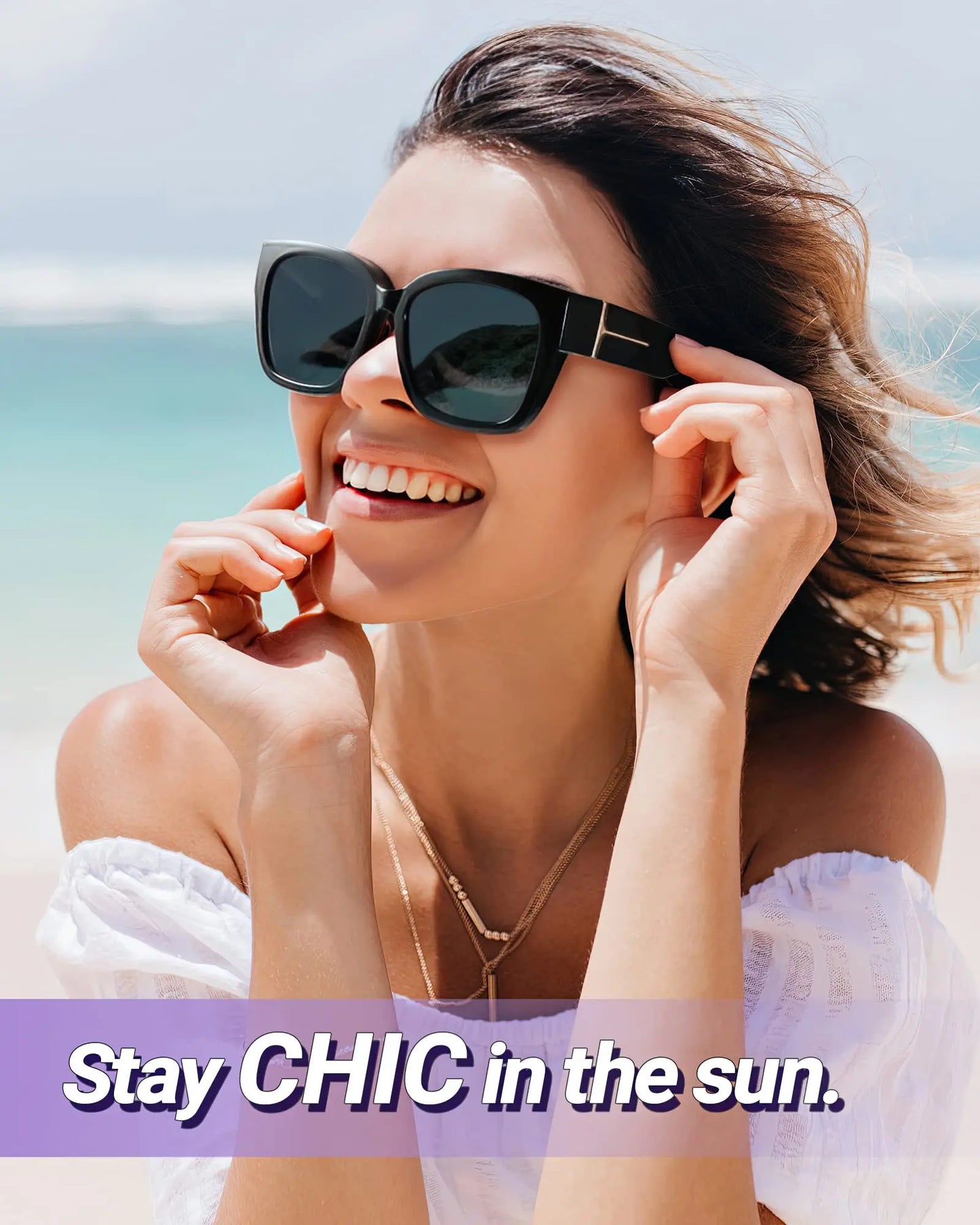 Polarized Fit Over Glasses Sunglasses for Women Men Wear Over Eyeglasses 100% UV Protection- Trendy Sun Glasses UV400 Protection