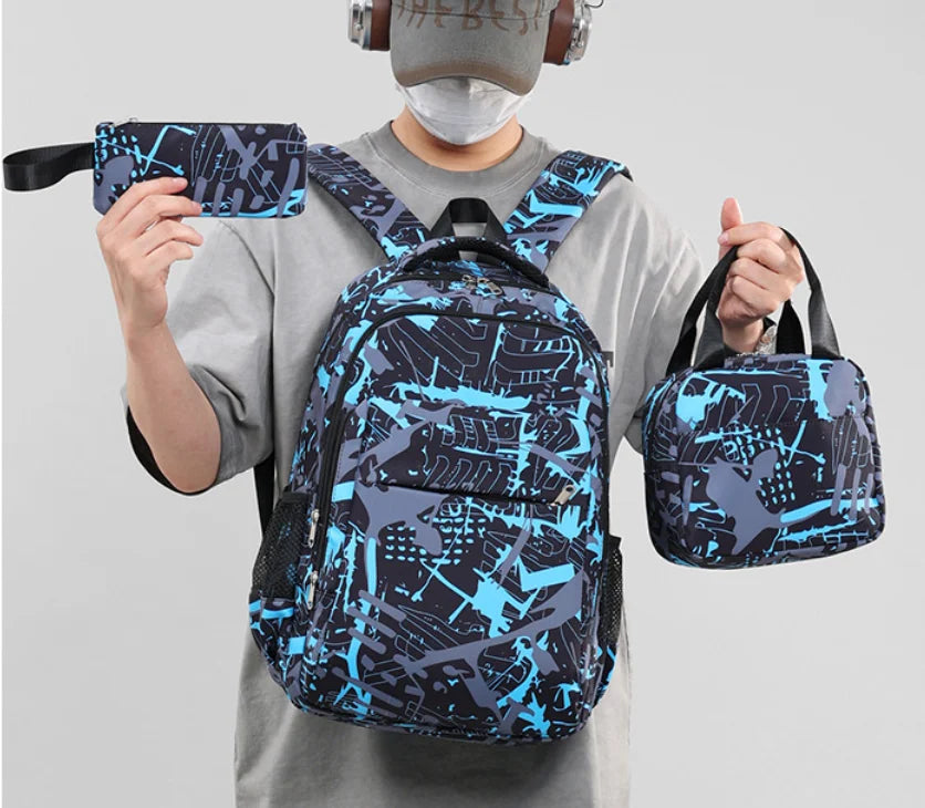 Steal A BrainRot Backpack with Lunch Bag for 67 Six Seven Teenagers Student School Bags Casual Comfortable Travel Set
