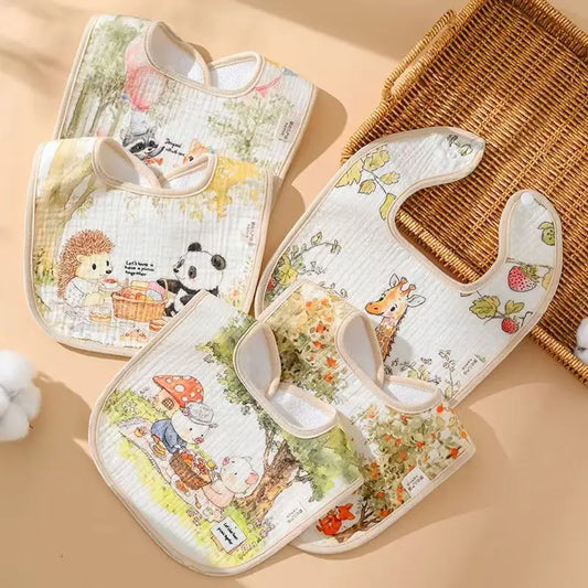 Baby Bibs Burp Clothes Cotton Newborn Bibs for Girls Boys Baby Stuff Infant Accessories Toddler Saliva Towels Baby Care
