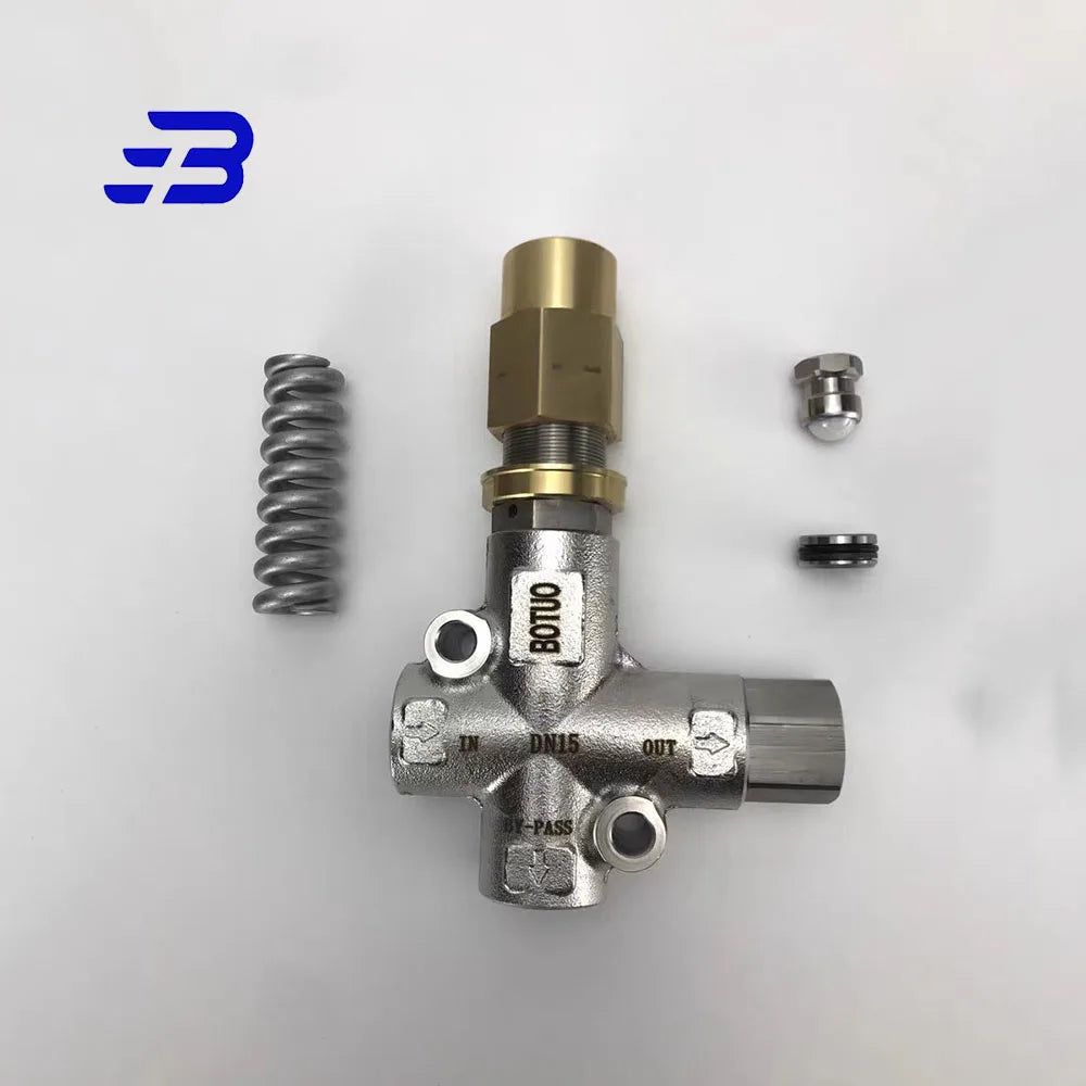 500-600bar Pressure Washer Adjustable High Pressure Washer Parts Regulator Bypass Pressure Washer Unloader Valve VHP60