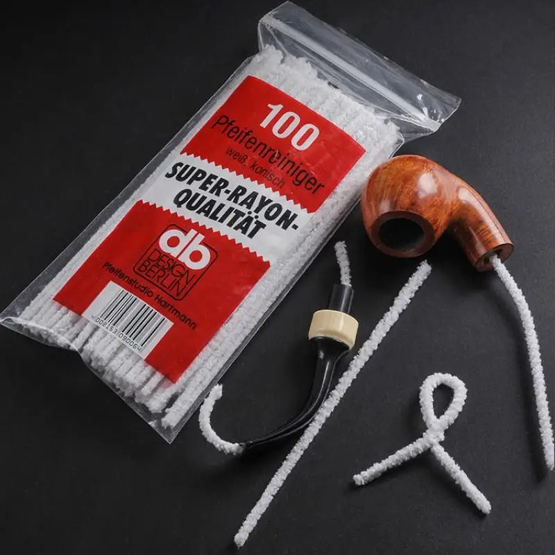 Smoking Essentials: 100pcs Wooden Pipe Cleaning Tools for Tobacco Pipes