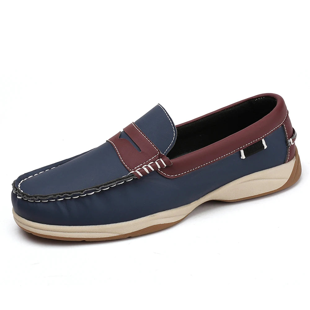 Men's Business Casual Loafers Shoes for Office Travel And Vacation Durable Elegant TPR Outsole Formal Shoes