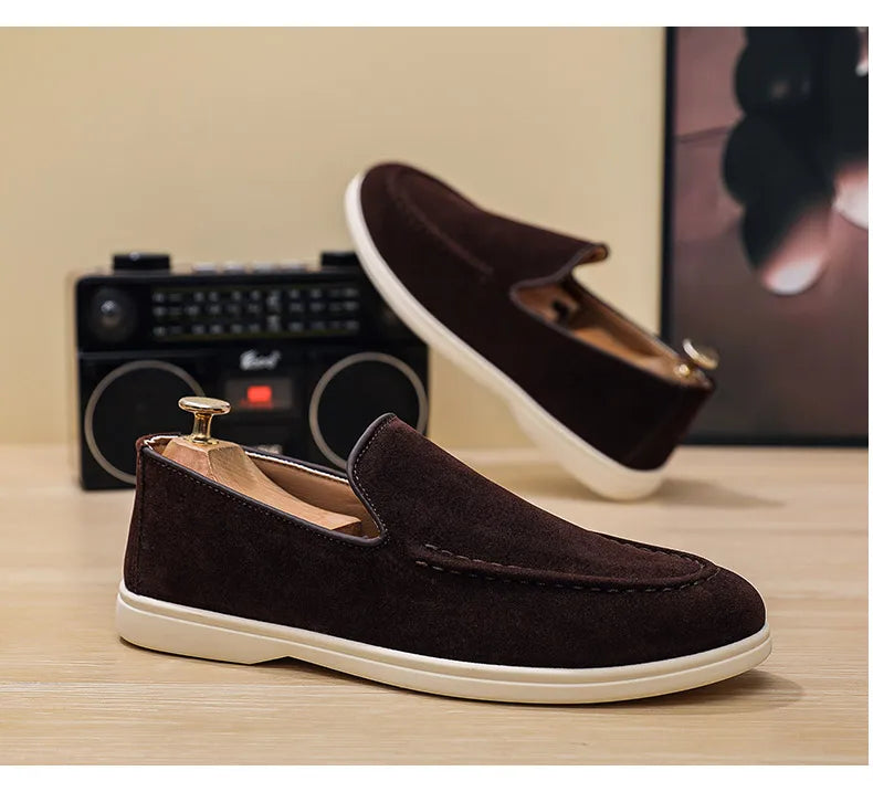 Men Casual Shoes Formal Man Loafers Leisure Walk Tassel Moccasins Italian Breathable Slip on Male Boat Shoes