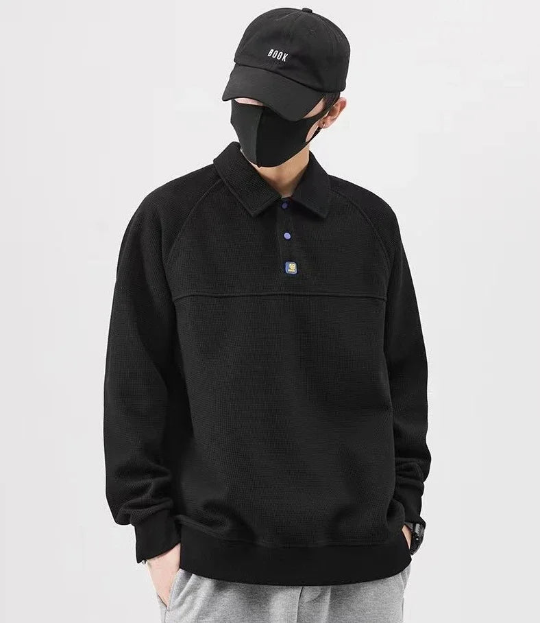 Polo T Shirt for Man Big Size Oversize Men's Clothing Full Sleeve Winter Sweatshirts Fashion Trends 2025 New High Quality Xl Top