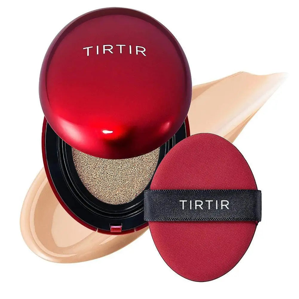 NEW For TIRTIR Mask Fit Red Cushion Foundation Long-Lasting Lightweight Buildable Coverage Finish Korean Cushion Foundation Care
