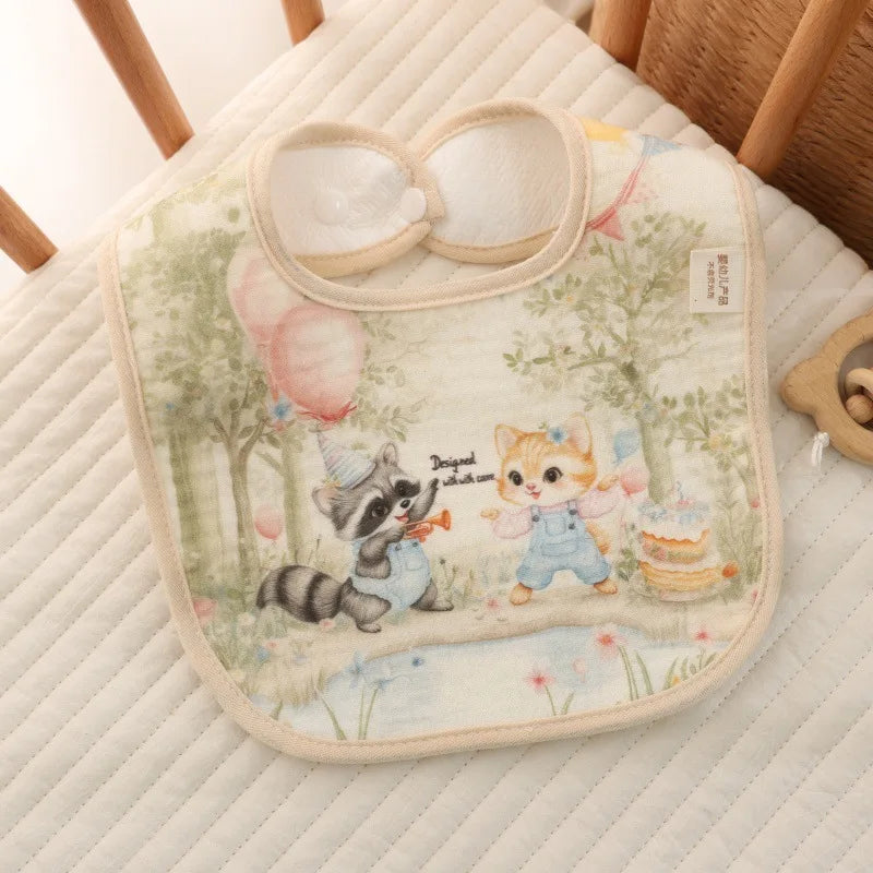 Baby Bibs Burp Clothes Cotton Newborn Bibs for Girls Boys Baby Stuff Infant Accessories Toddler Saliva Towels Baby Care