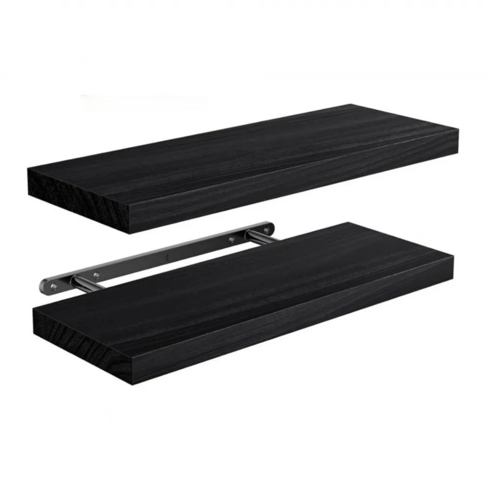 Solid Wood Solid Wooden Floating Shelves Wall Mounted Storage Rack Wall Mounted Bookshelf Floating Design Book Shelf