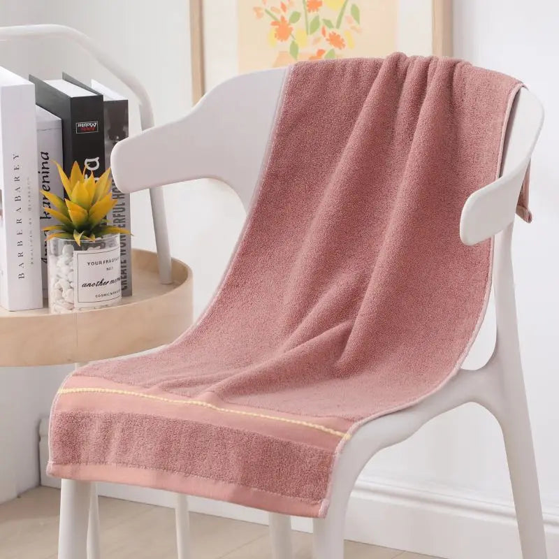 40*90cm Lengthened Bath Towel Cotton Adult Plus Size Thickened large body bath towels Absorbent Soft Big Towel Bathroom supplies