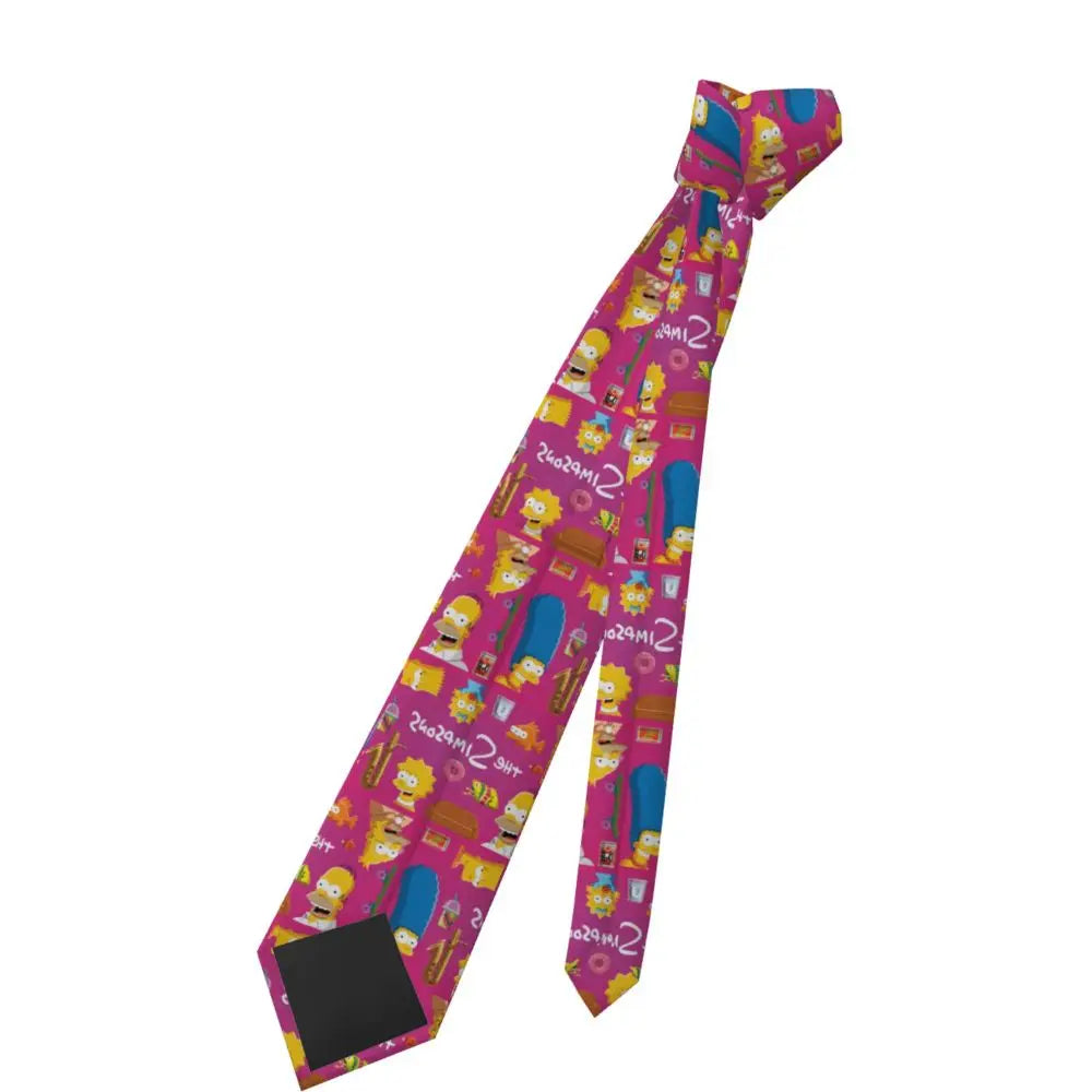Personalized The S-Simpsones Homer Neck Ties Men Formal Silk Wedding Neckties