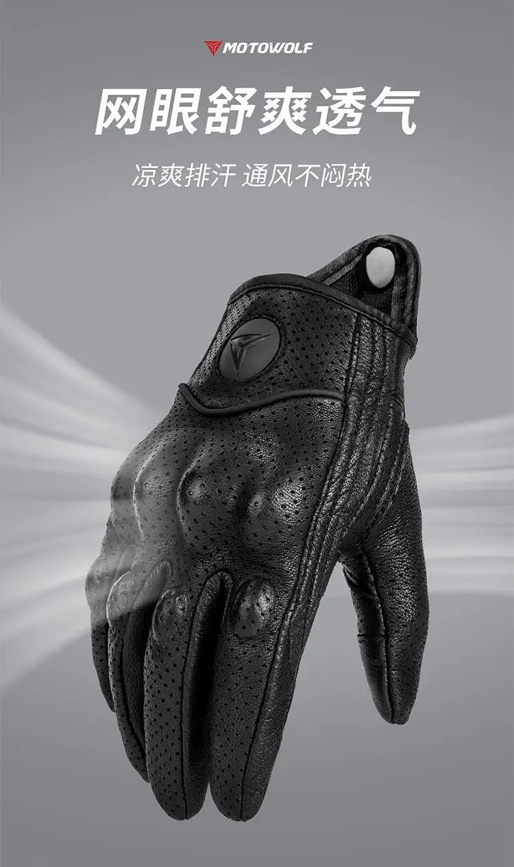 Motorcycle Gloves Waterproof Windproof Winter Warm Summer Breathable Touch Operate Guantes Moto Fist Palm Protect