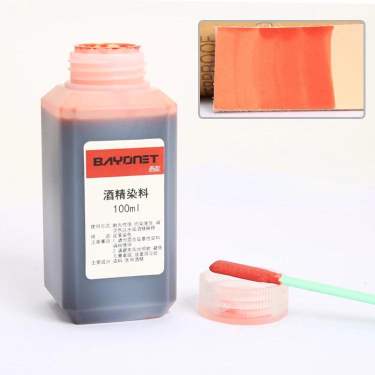 100ml 16 Color Leather Alcohol Dye Can Be Diluted Dyeing Paint DIY Leather Products Vegetable Tanning Repair Refurbished Dyeing