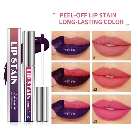 Matte Lip Tint Peel Off Lip Tints Stain Cosmetics Liquid Lipstick Lips Stick Free Shipping Makeup Ink Inks Gloss Pack Set