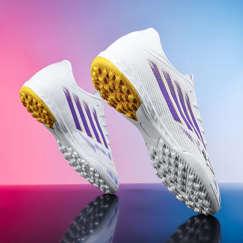 Adult Football Shoes Lightweight Wear-resistant Soccer Boots Anti-slip Outdoor Turf Training Sports for Men Youth Daily Match