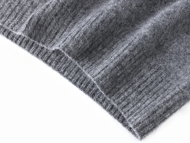SuyaDream, Women Fleece Pullovers, V Neck, 3.8%Cashmere 96.2%Wool, Chic Warm Sweaters, 2025 Fall Winter Solid Top, Camel, Olive