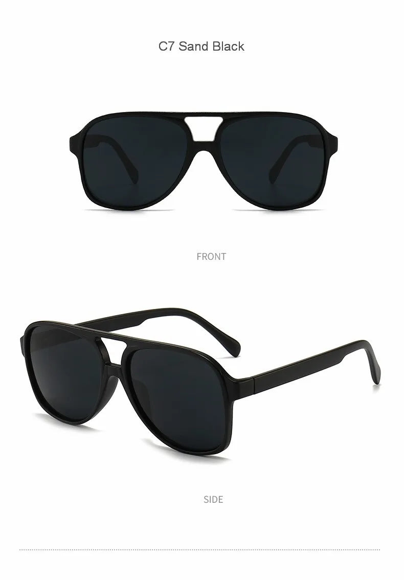 2024 Pilot Polarized Women Sunglasses For Men Retro Sun Glasses Aviation Plastic Female Eyewear Lentes De Sol Mujer UV400