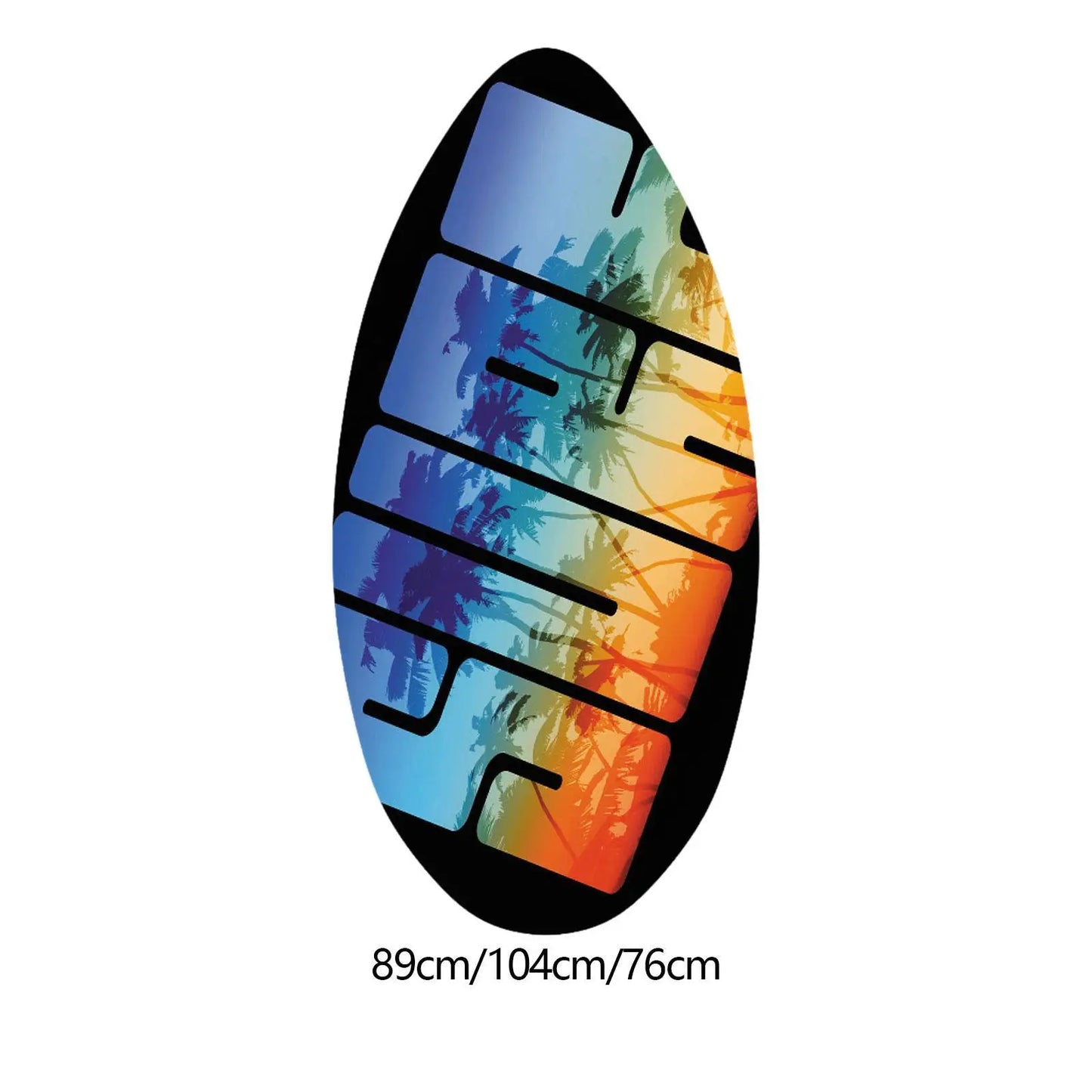 Skimboard for Beach Lightweight Durability Wooden Water Surfboard Wood Body Board for Beginners Teenagers All Skimming Kids