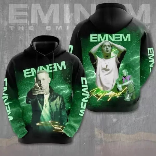 Rapper Eminem 3d Print Hoodie Men Women Fashion Oversized Hoodie Sweatshirt Boy Coats Women Sweats Men Hoodies Rock Clothes Rap