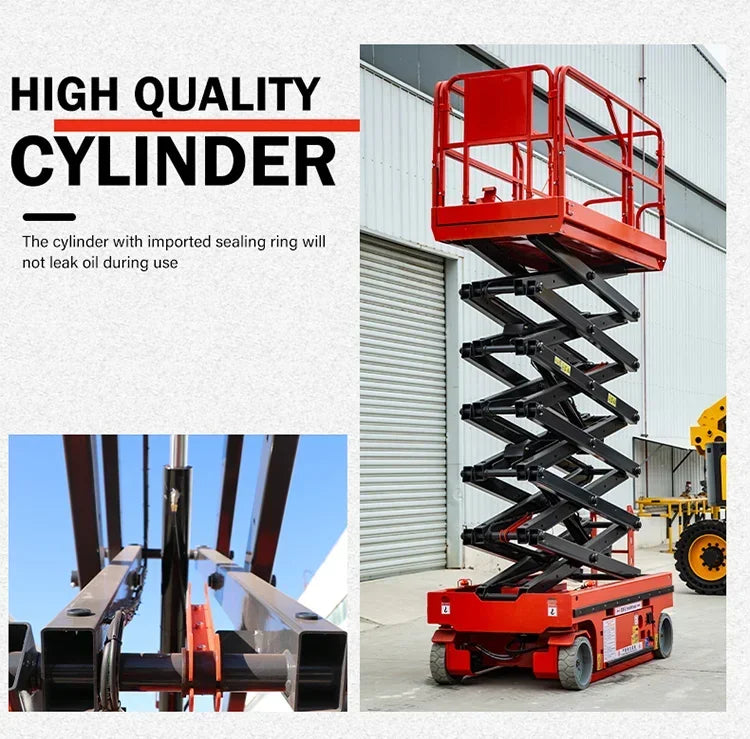 Customized Electric Scissor Lift 4-18m Aerial Skylift 6m 8m 10m 12m 14m Mobile Lifter Scaffolding Electric Hydraulic Scissor Lif