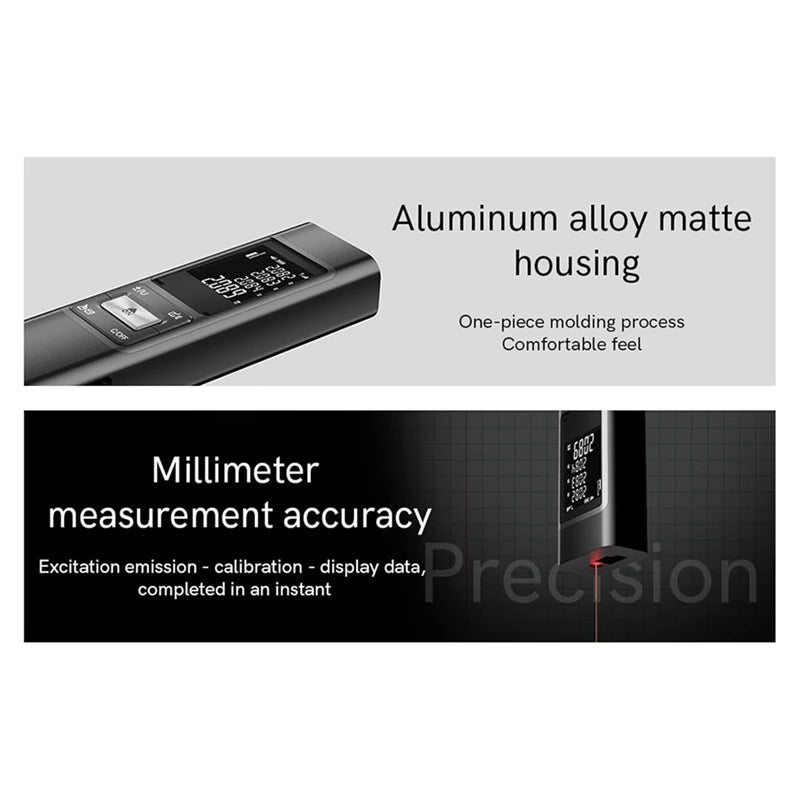 A69edistance Meter Handheld Finder ±2Mm High Precision Digital Mini Distance Measuring Meter Indoor Measurement Device