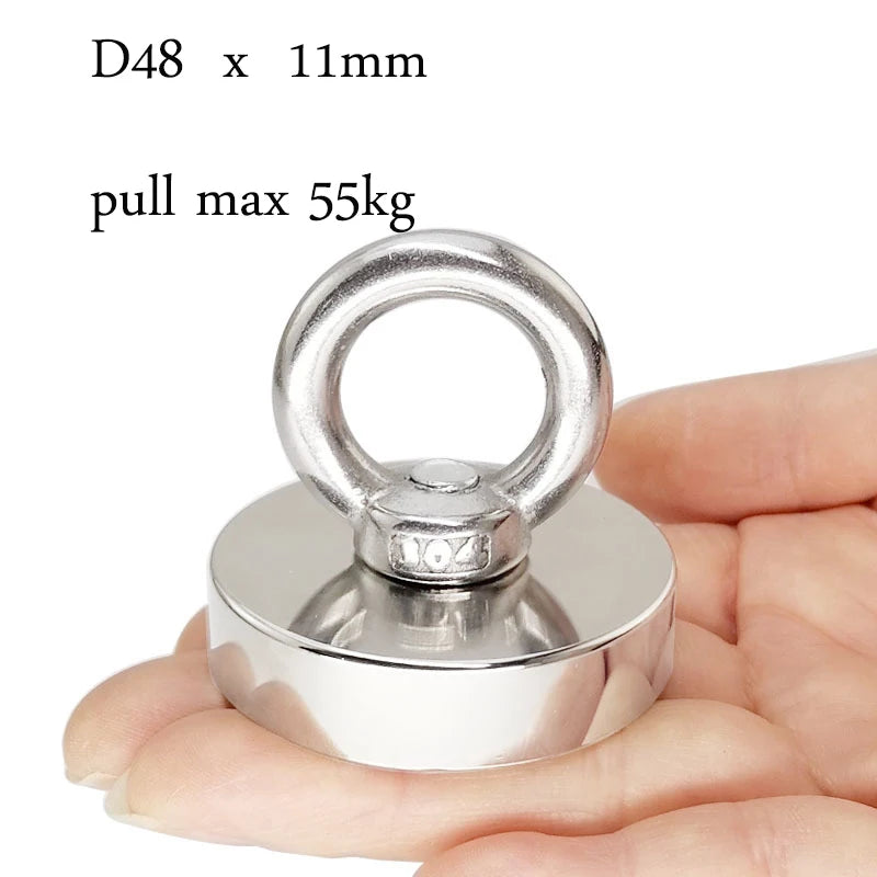 Fishing Magnets Hook Powerful, 110lb 242lb 529lb 771lb Pull Force Super Strong Heavy Duty Search Magnet For Sea Fishing Salvage