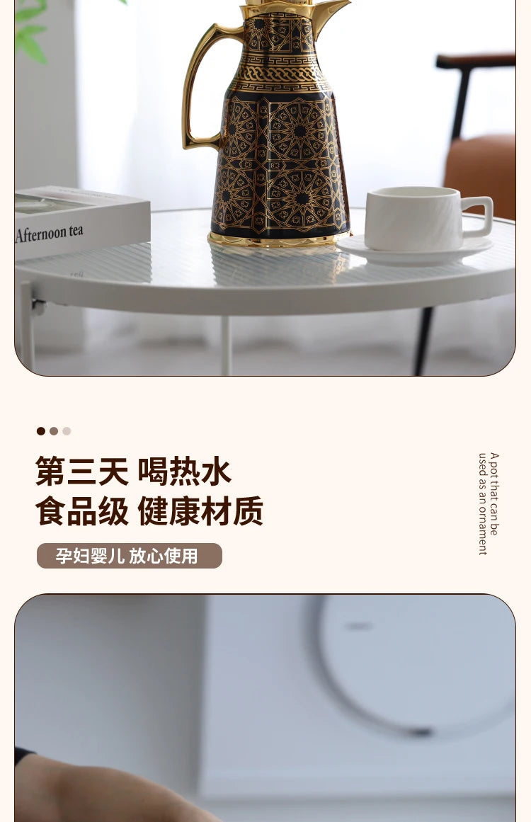 Insulated water bottle for household use, hot water bottle for business clubs, and office water bottle