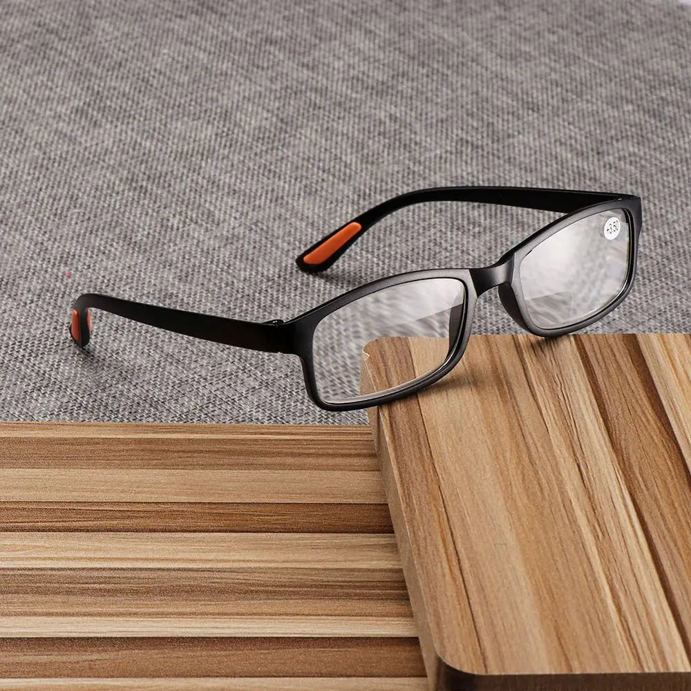 Reading Glasses for Men Women Square Frame Ultra Light Readers Eyeglasses Presbyopia with Diopter +100/+150/+200/+250/+300/+350