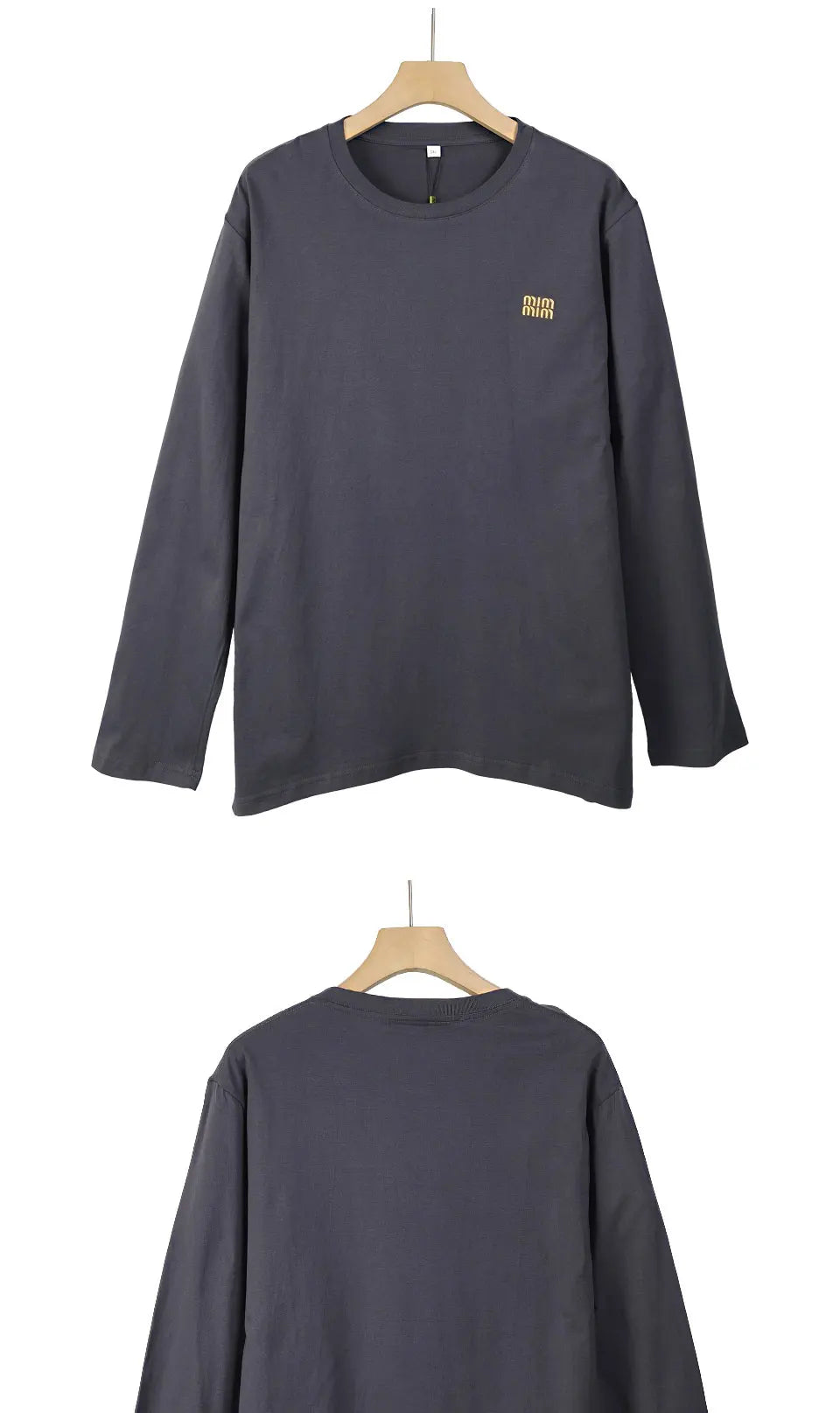 Men 100%Cotton Long Sleeve T shirt For Men Casual Embroidery Mens T-shirts High Quality Male Tops Classic Clothes Men's T-shirts