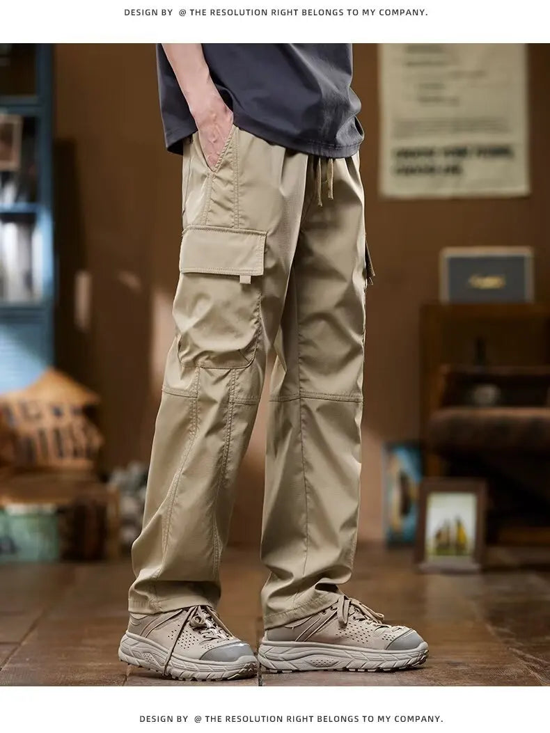 Working pants for men's new loose straight trousers for work wear-resistant and dirty American charge casual pants