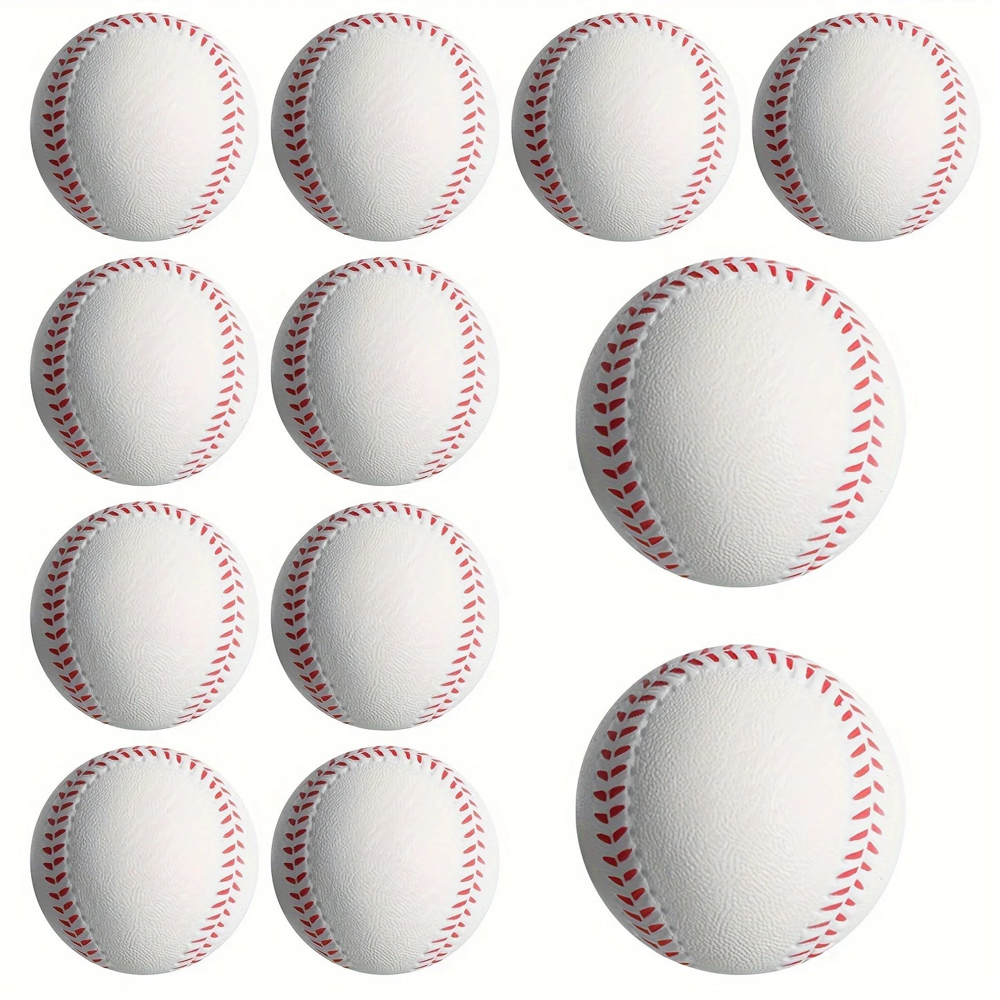 9 inches 7cm Unisex-Adult Lightweight Training Softball - Durable & Safe Elastic PU Foam Baseball For Indoor/Outdoor Recreation